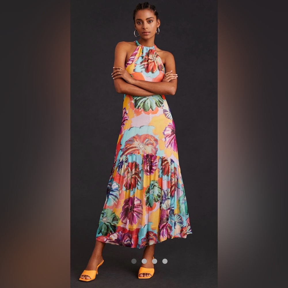 Anthropologie Maeve Halter Midi Dress
Sz: Small